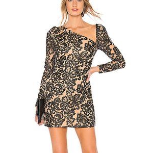 Revolve Lovers + Friends Birch Mini Dress Black M